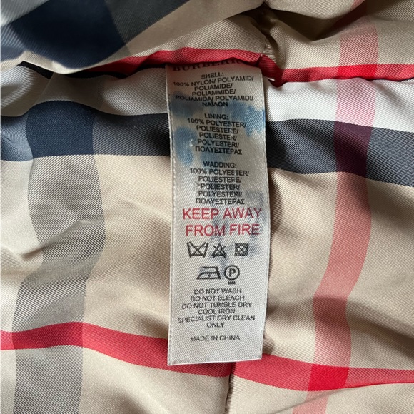 Burberry blue and nova check down puffer size 2 - Picture 7 of 8